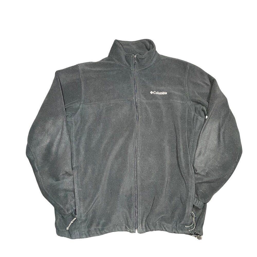 Columbia Men’s XL Full‑Zip Fleece Jacket Gray Outdoor Layer